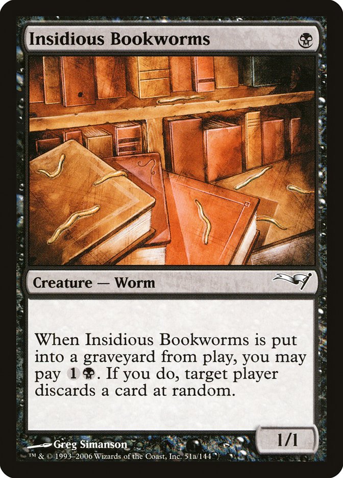 Insidious Bookworms [Coldsnap Theme Decks] | Pandora's Boox