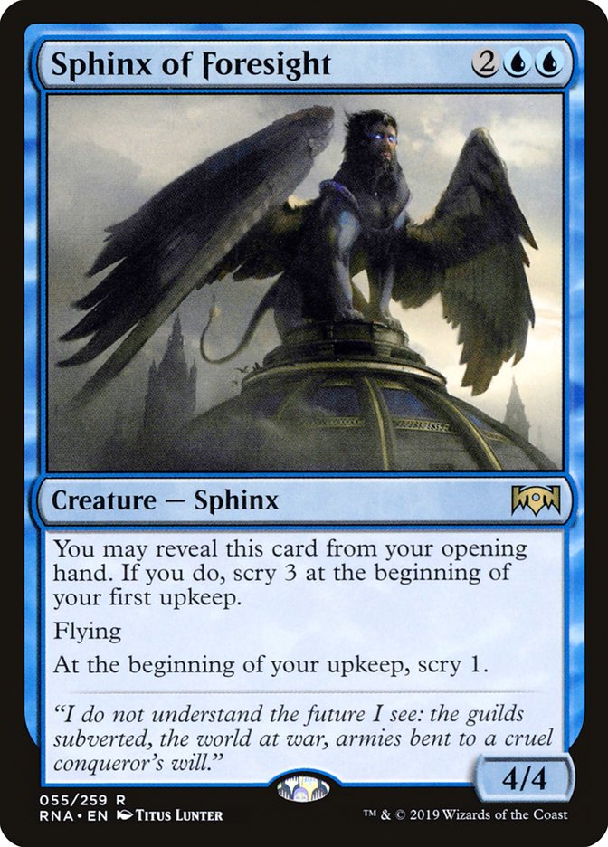 Sphinx of Foresight [Ravnica Allegiance] | Pandora's Boox
