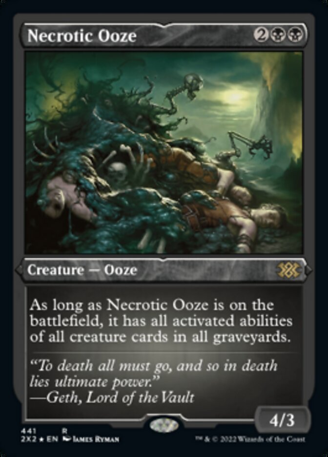 Necrotic Ooze (Foil Etched) [Double Masters 2022] | Pandora's Boox