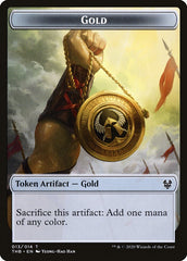 Satyr // Gold Double-Sided Token [Theros Beyond Death Tokens] | Pandora's Boox