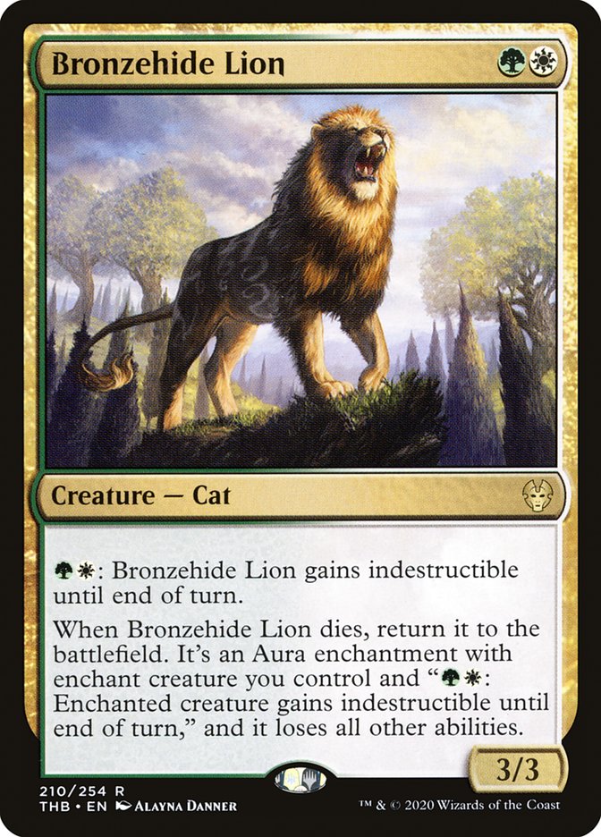 Bronzehide Lion [Theros Beyond Death] | Pandora's Boox