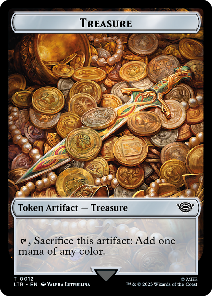 Halfling // Treasure Token [The Lord of the Rings: Tales of Middle-Earth Commander Tokens] | Pandora's Boox