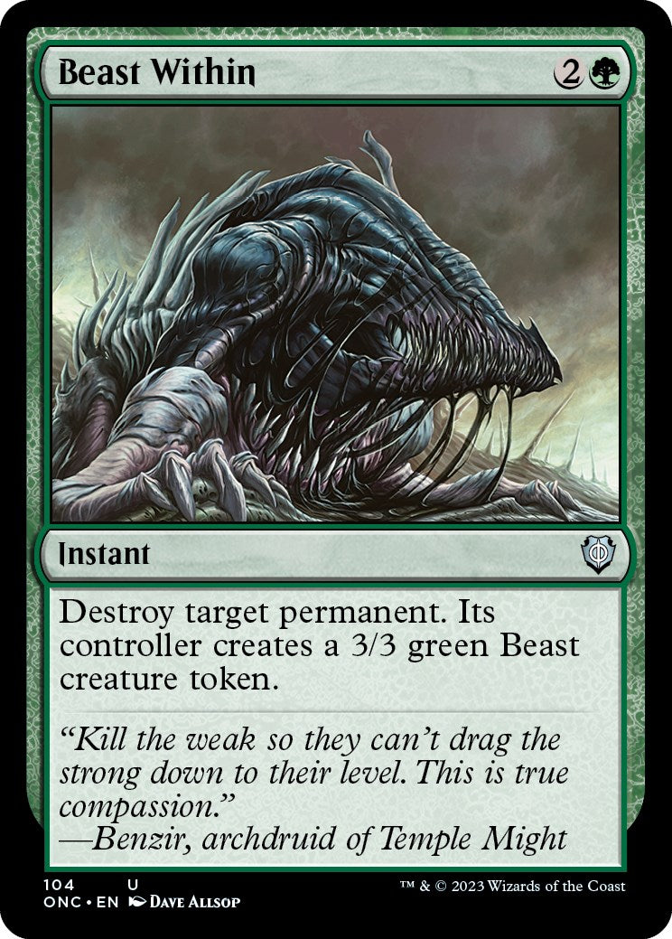 Beast Within [Phyrexia: All Will Be One Commander] | Pandora's Boox