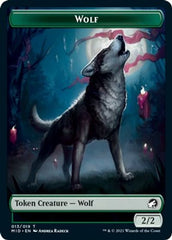 Rhino // Wolf Double-Sided Token [Innistrad: Midnight Hunt Commander Tokens] | Pandora's Boox