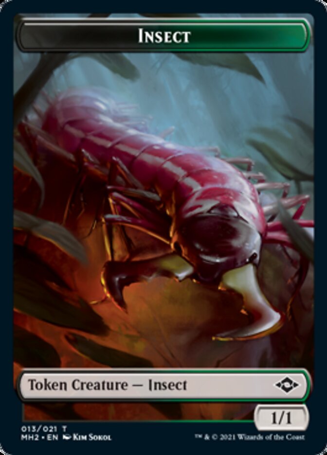 Insect // Treasure (21) Double-Sided Token [Modern Horizons 2 Tokens] | Pandora's Boox