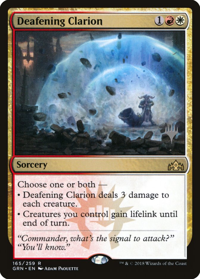 Deafening Clarion (Promo Pack) [Guilds of Ravnica Promos] | Pandora's Boox