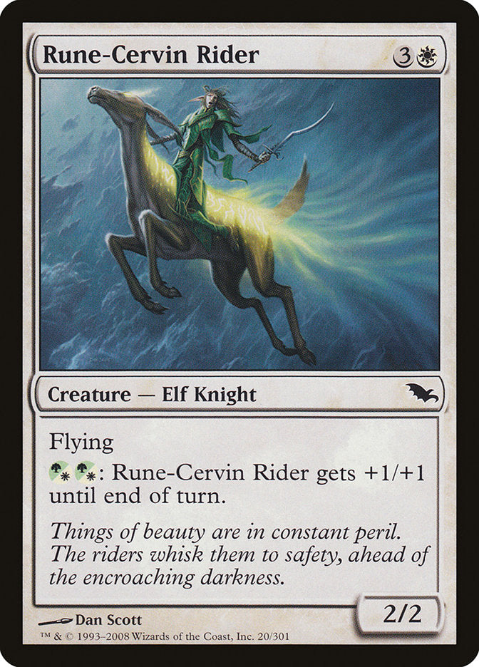 Rune-Cervin Rider [Shadowmoor] | Pandora's Boox
