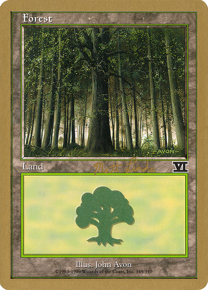 Forest (ml349) (Matt Linde) [World Championship Decks 1999] | Pandora's Boox