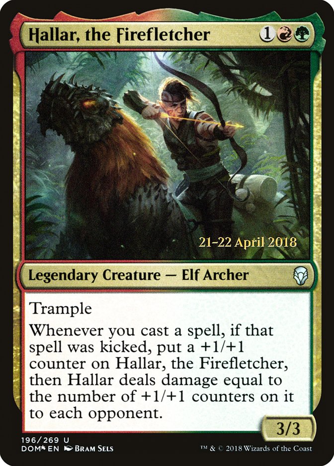 Hallar, the Firefletcher [Dominaria Prerelease Promos] | Pandora's Boox