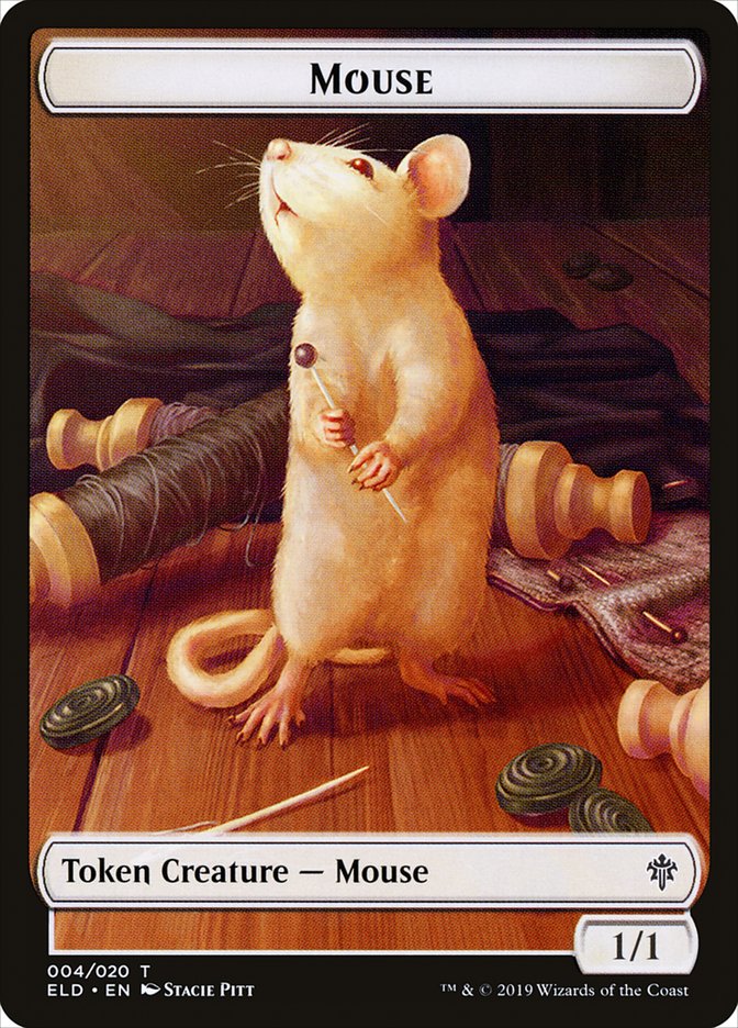 Mouse Token [Throne of Eldraine Tokens] | Pandora's Boox