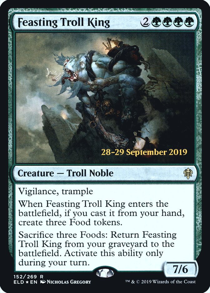 Feasting Troll King [Throne of Eldraine Prerelease Promos] | Pandora's Boox