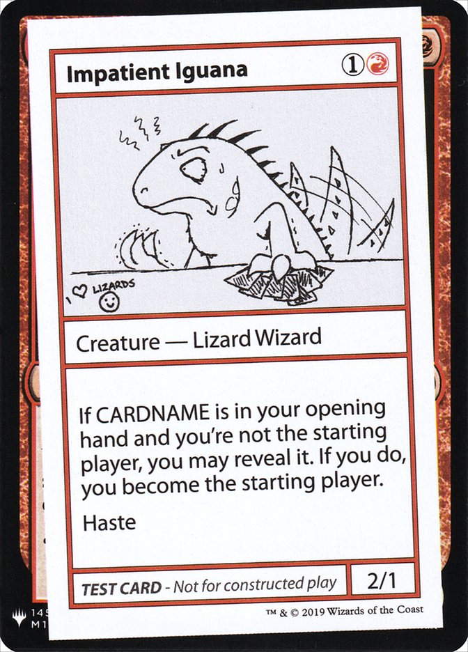 Impatient Iguana [Mystery Booster Playtest Cards] | Pandora's Boox