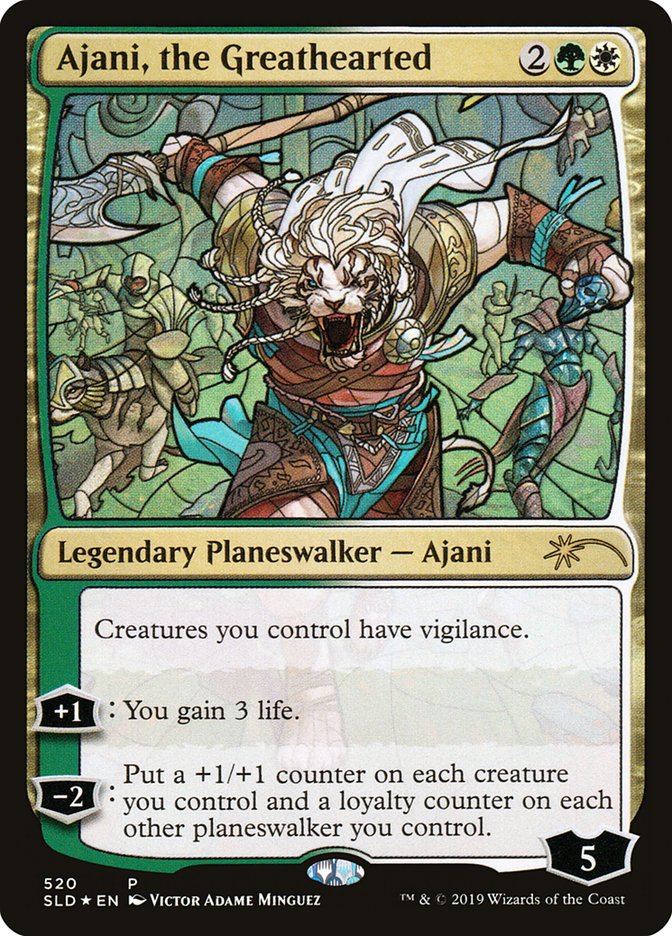 Ajani, the Greathearted (Stained Glass) [Secret Lair Drop Promos] | Pandora's Boox