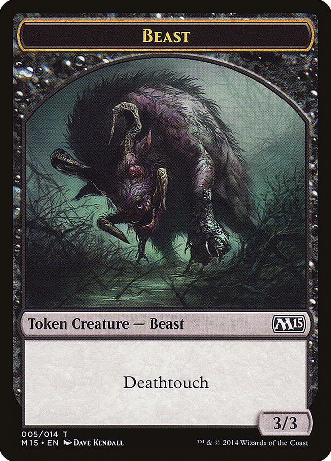 Beast Token (005/014) [Magic 2015 Tokens] | Pandora's Boox