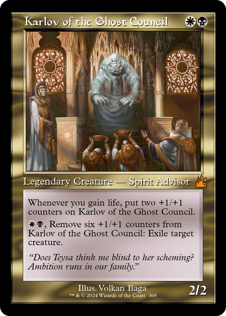 Karlov of the Ghost Council (Retro Frame) [Ravnica Remastered] | Pandora's Boox