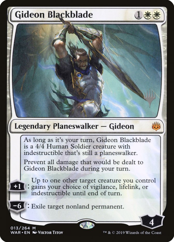 Gideon Blackblade (Promo Pack) [War of the Spark Promos] | Pandora's Boox