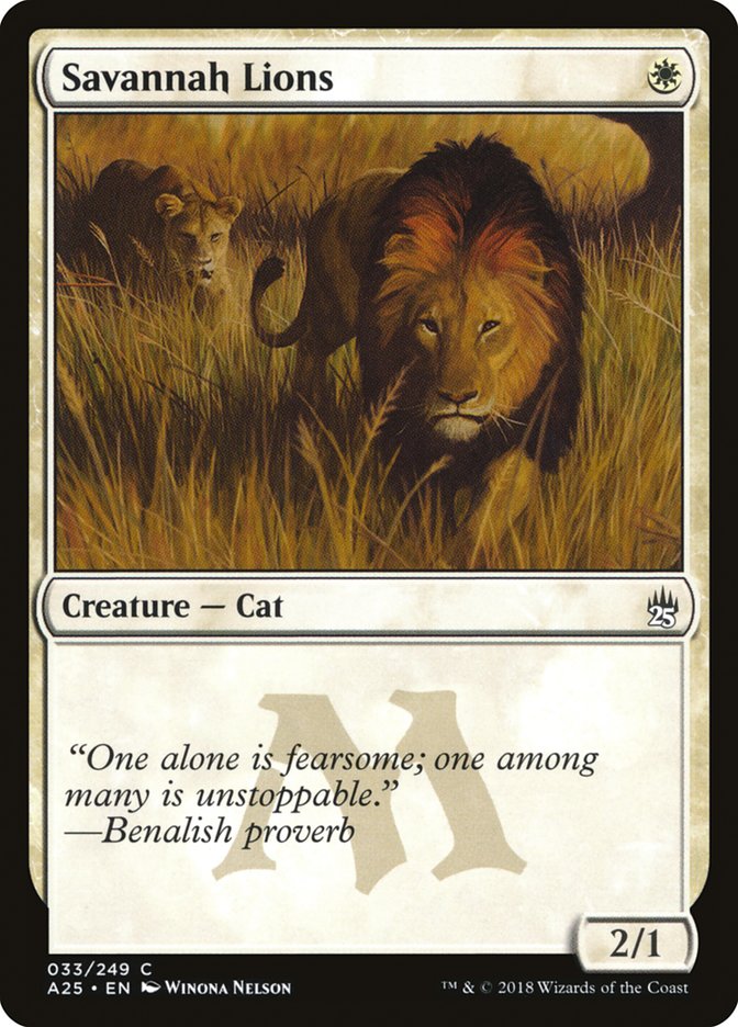 Savannah Lions [Masters 25] | Pandora's Boox