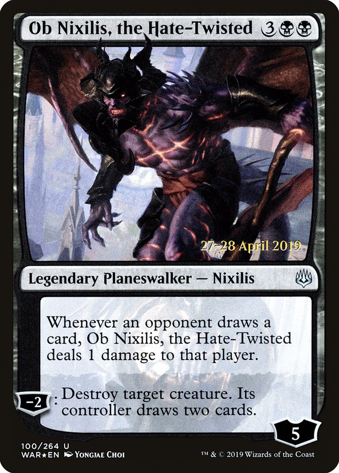 Ob Nixilis, the Hate-Twisted [War of the Spark Prerelease Promos] | Pandora's Boox