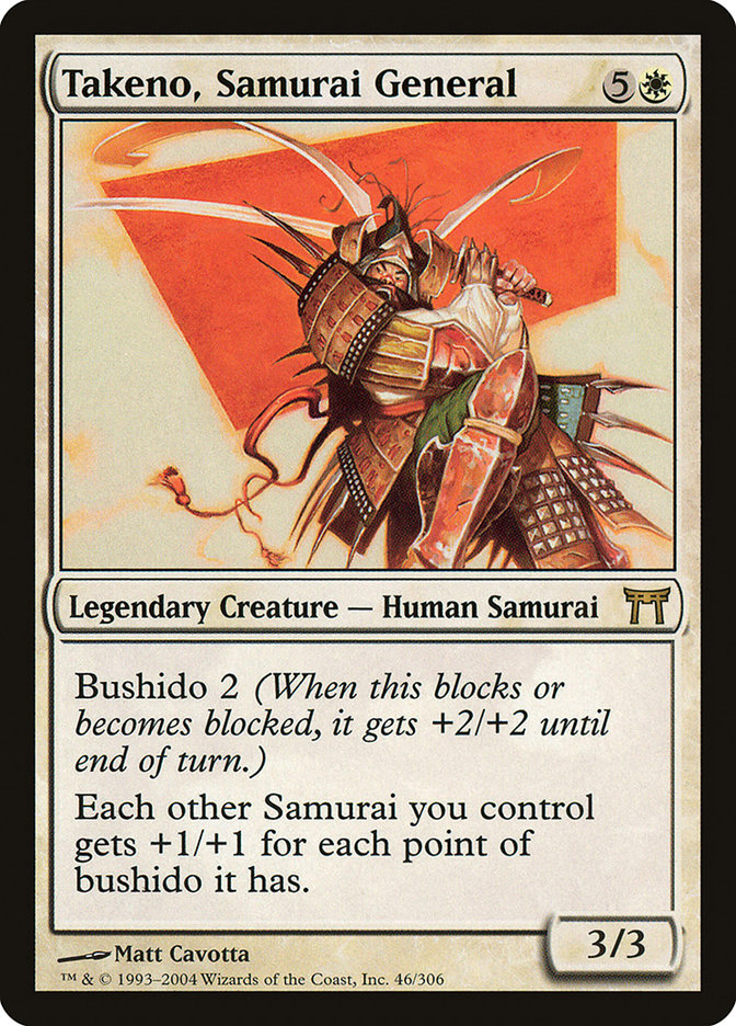 Takeno, Samurai General [Champions of Kamigawa] | Pandora's Boox