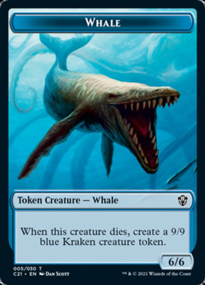 Beast (010) // Whale Double-Sided Token [Commander 2021 Tokens] | Pandora's Boox