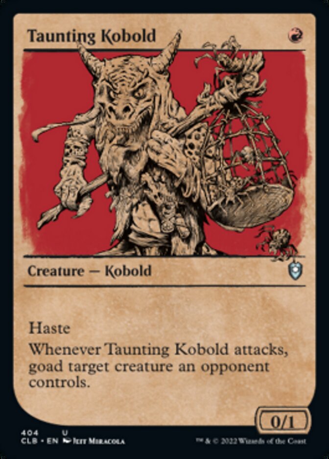 Taunting Kobold (Showcase) [Commander Legends: Battle for Baldur's Gate] | Pandora's Boox