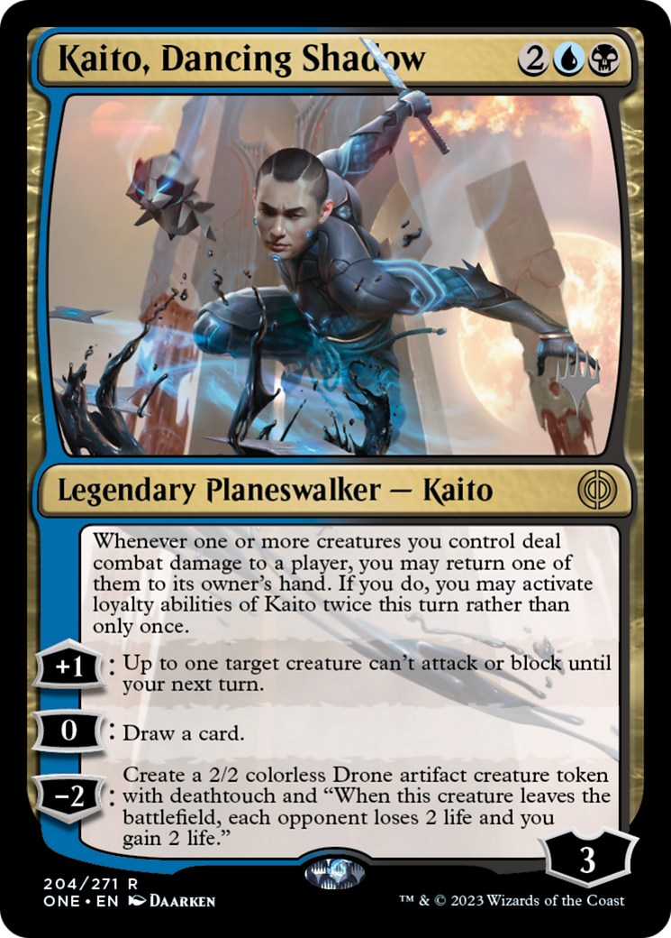 Kaito, Dancing Shadow (Promo Pack) [Phyrexia: All Will Be One Promos] | Pandora's Boox