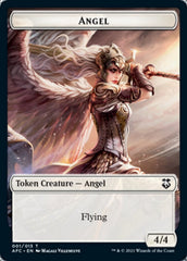 Angel // Saproling Double-Sided Token [Dungeons & Dragons: Adventures in the Forgotten Realms Commander Tokens] | Pandora's Boox