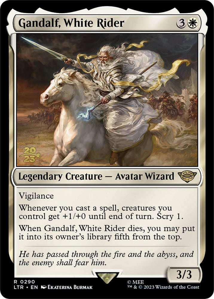 Gandalf, White Rider [The Lord of the Rings: Tales of Middle-Earth Prerelease Promos] | Pandora's Boox
