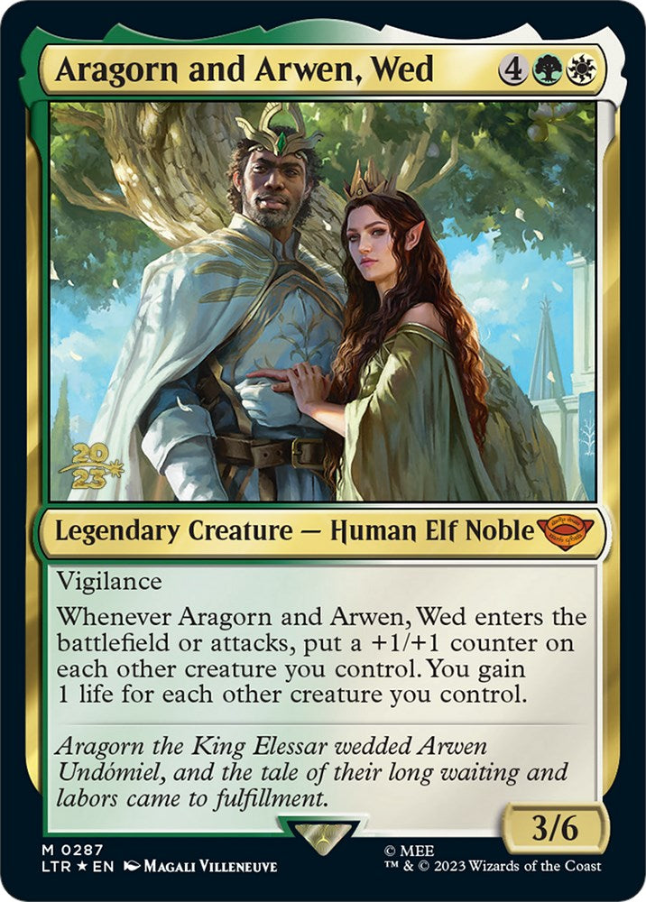 Aragorn and Arwen, Wed [The Lord of the Rings: Tales of Middle-Earth Prerelease Promos] | Pandora's Boox