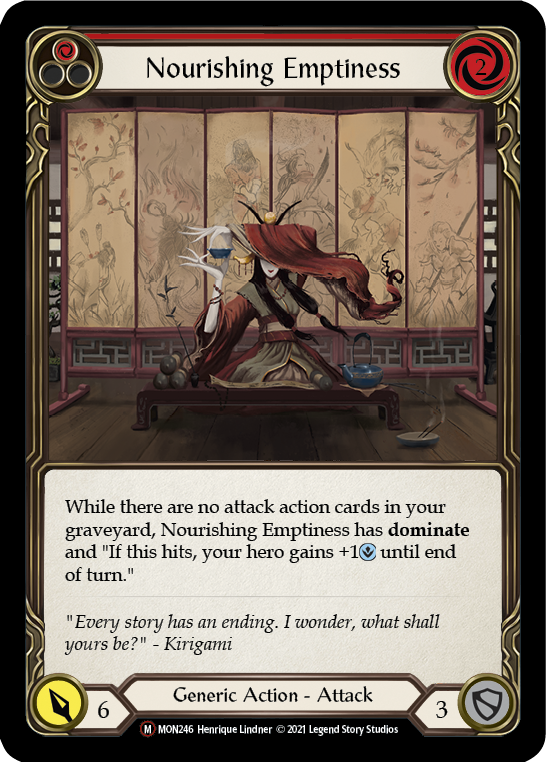 Nourishing Emptiness (Rainbow Foil) [U-MON246-RF] Unlimited Edition Rainbow Foil