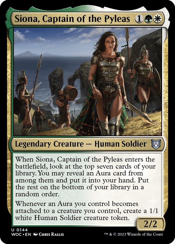 Siona, Captain of the Pyleas [Wilds of Eldraine Commander] | Pandora's Boox