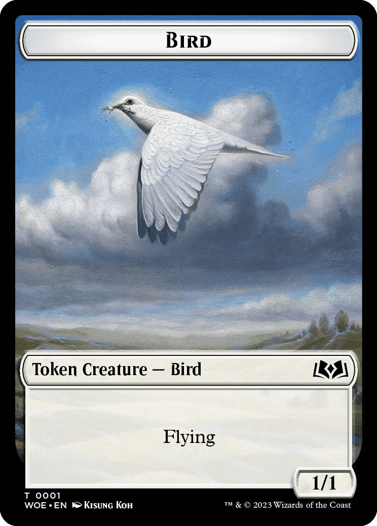 Bird Token [Wilds of Eldraine Tokens] | Pandora's Boox