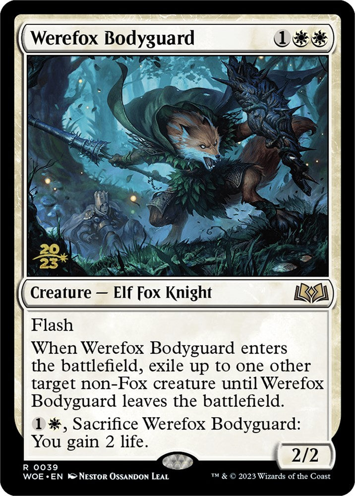 Werefox Bodyguard [Wilds of Eldraine Prerelease Promos] | Pandora's Boox