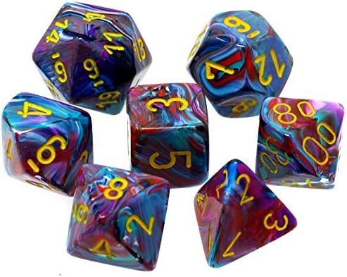 Chessex Festive Mosaic/Yellow Chx27450
