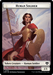 Human Soldier // Knight Double-Sided Token [Commander Masters Tokens] | Pandora's Boox