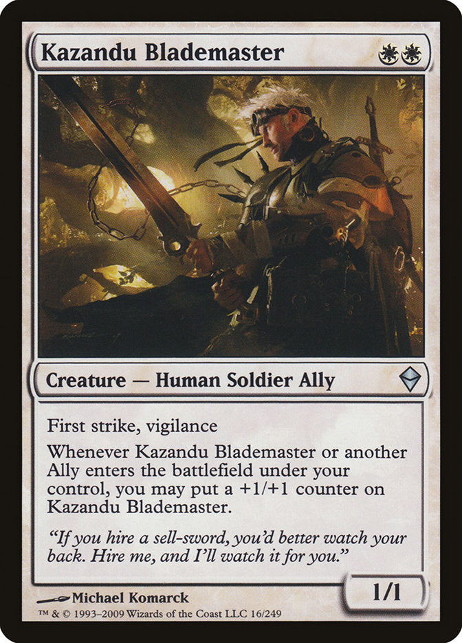 Kazandu Blademaster [Zendikar] | Pandora's Boox