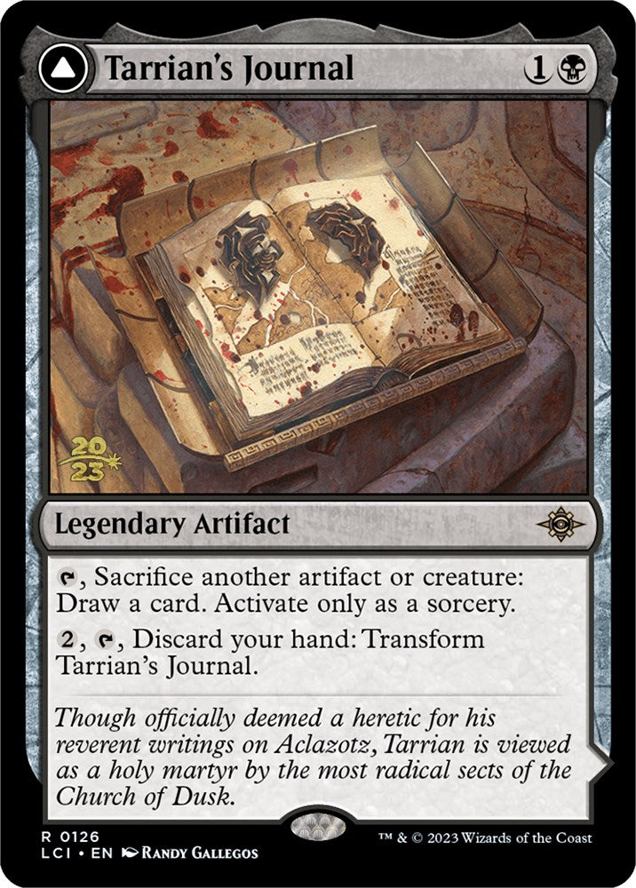 Tarrian's Journal // The Tomb of Aclazotz [The Lost Caverns of Ixalan Prerelease Cards] | Pandora's Boox