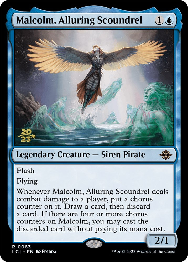 Malcolm, Alluring Scoundrel [The Lost Caverns of Ixalan Prerelease Cards] | Pandora's Boox
