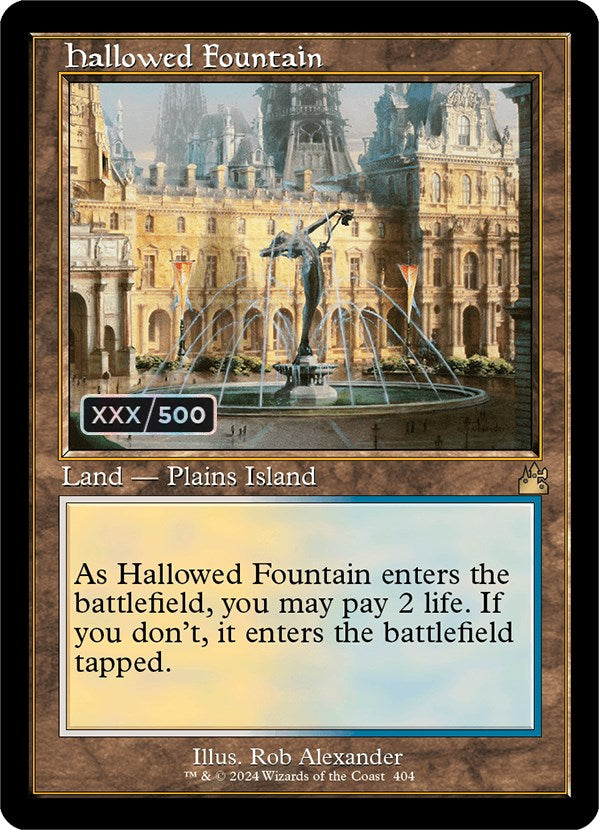 Hallowed Fountain (Retro) (Serialized) [Ravnica Remastered] | Pandora's Boox