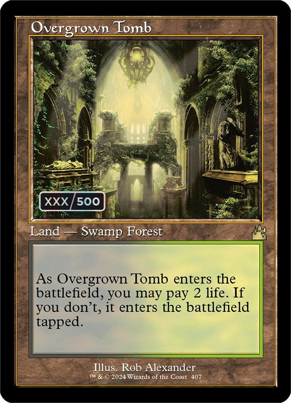 Overgrown Tomb (Retro) (Serialized) [Ravnica Remastered] | Pandora's Boox