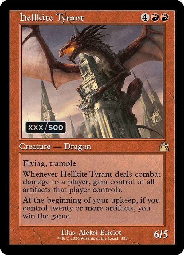 Hellkite Tyrant (Retro) (Serialized) [Ravnica Remastered] | Pandora's Boox