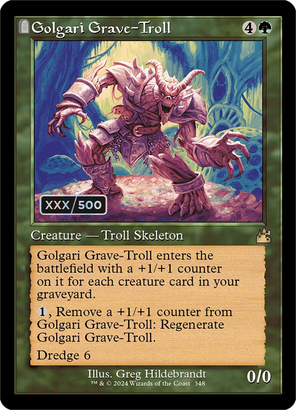 Golgari Grave-Troll (Retro) (Serialized) [Ravnica Remastered] | Pandora's Boox