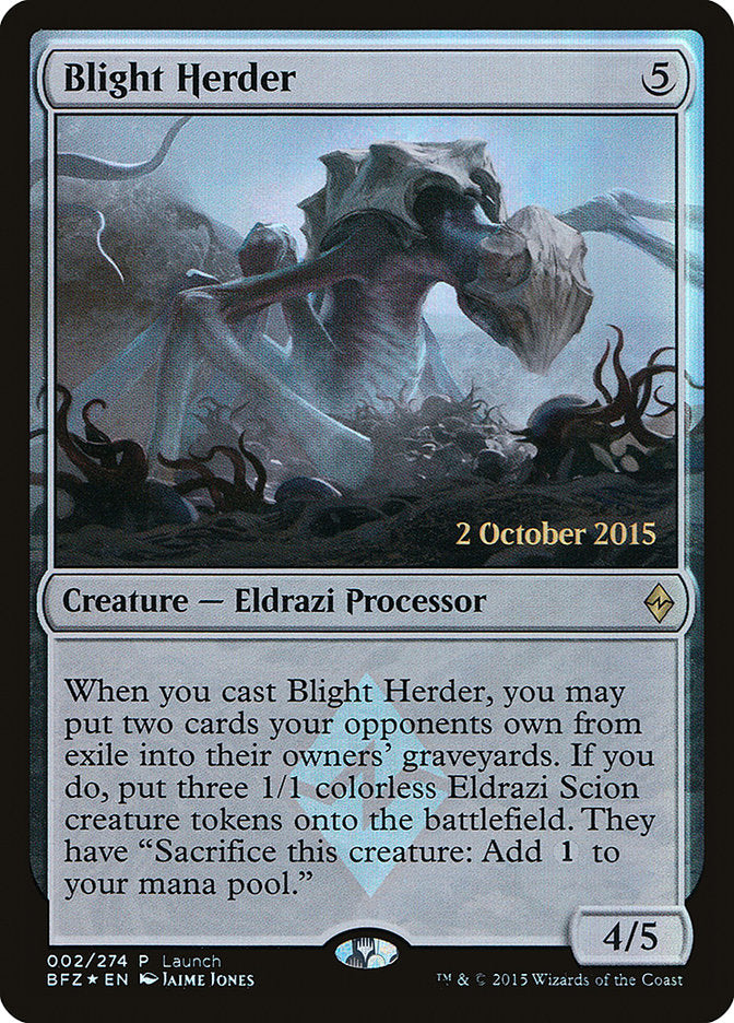Blight Herder (Launch) [Battle for Zendikar Promos] | Pandora's Boox