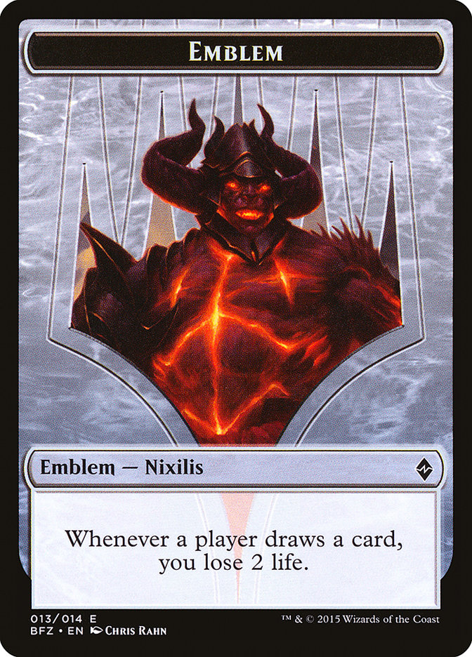 Ob Nixilis Reignited Emblem [Battle for Zendikar Tokens] | Pandora's Boox