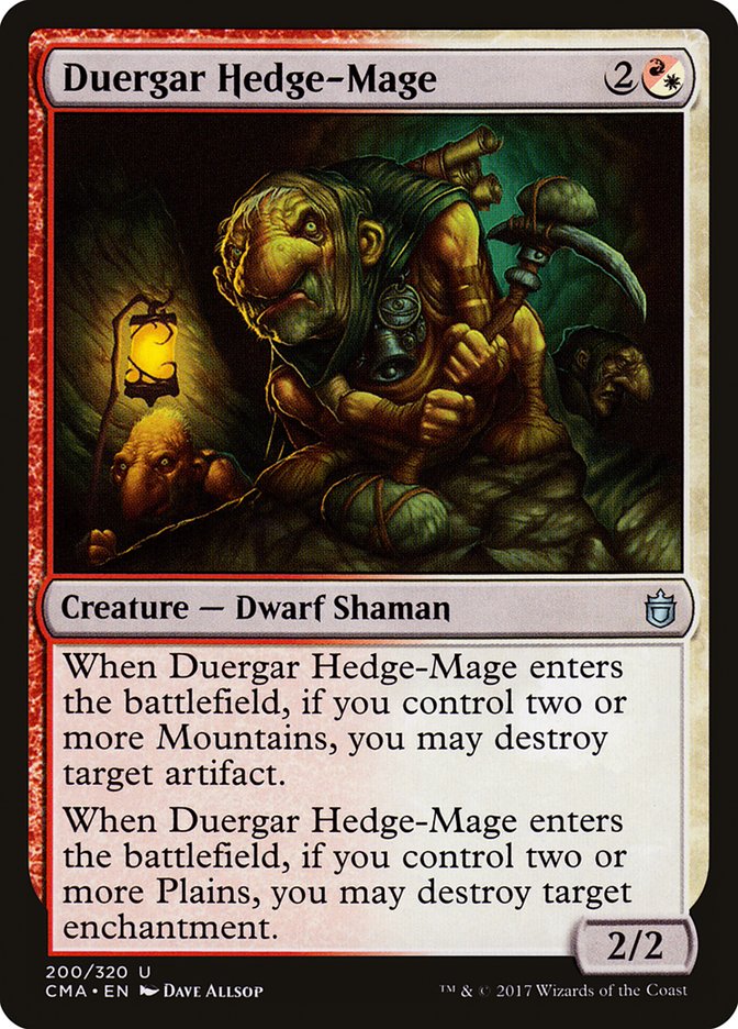 Duergar Hedge-Mage [Commander Anthology] | Pandora's Boox