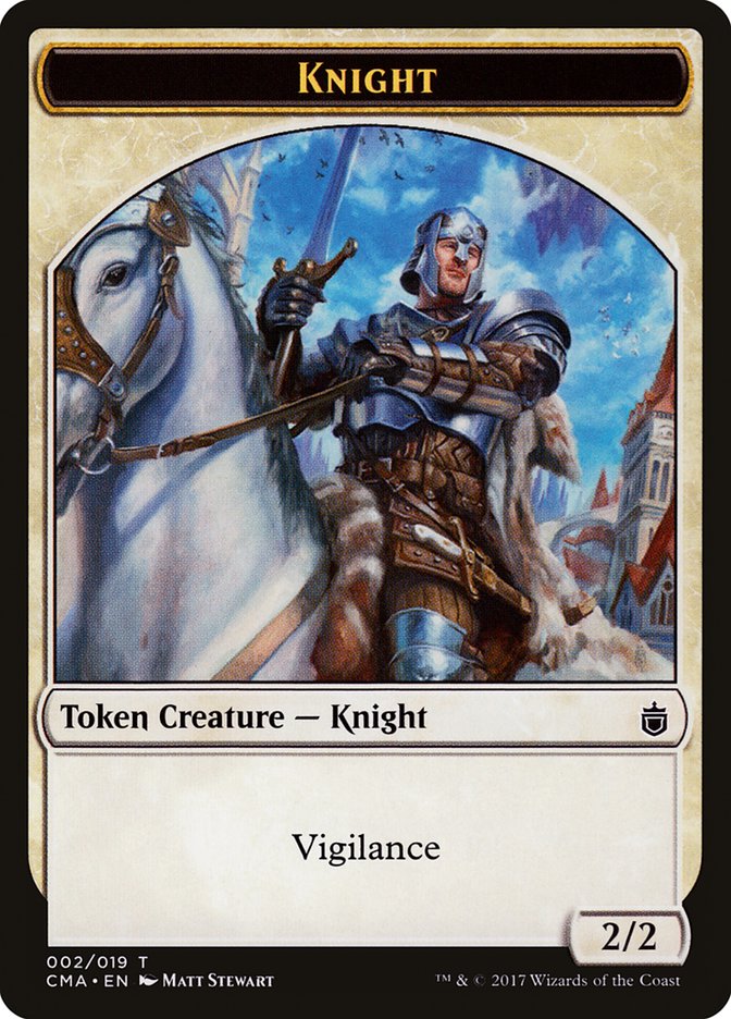 Knight Token [Commander Anthology Tokens] | Pandora's Boox