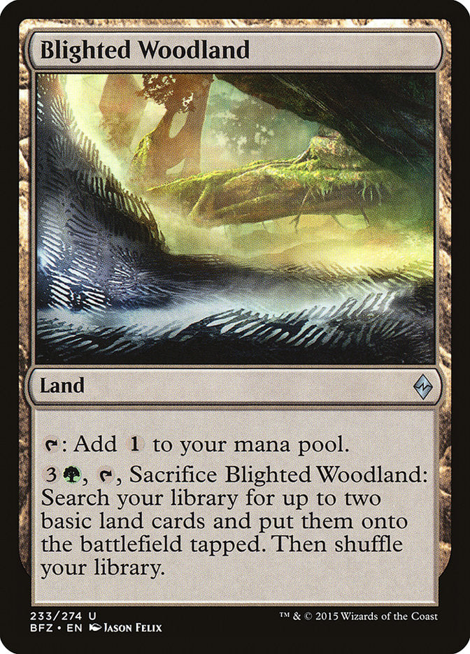 Blighted Woodland [Battle for Zendikar] | Pandora's Boox