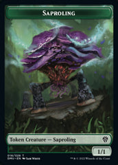 Saproling // Elemental Double-Sided Token [Dominaria United Tokens] | Pandora's Boox