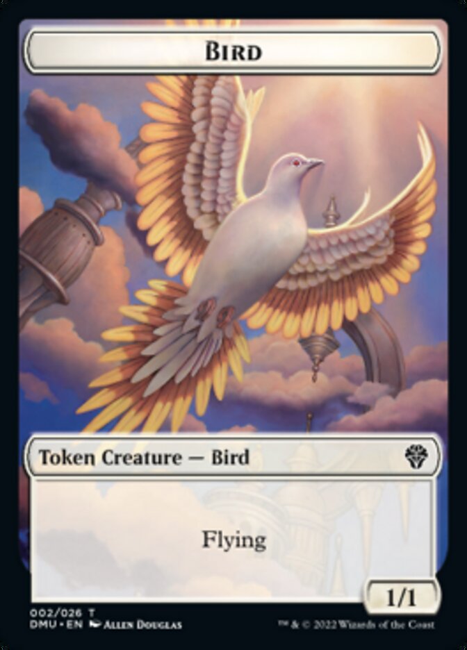 Bird (002) // Treasure Double-Sided Token [Dominaria United Tokens] | Pandora's Boox