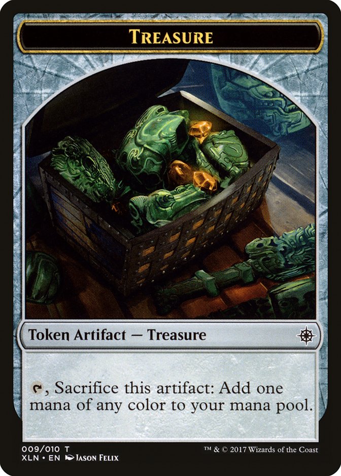 Treasure Token (009/010) [Ixalan Tokens] | Pandora's Boox